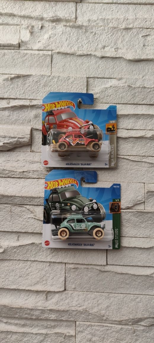 2 szt. Volkswagen Baja Bug Garbus Beetle Hot Wheels