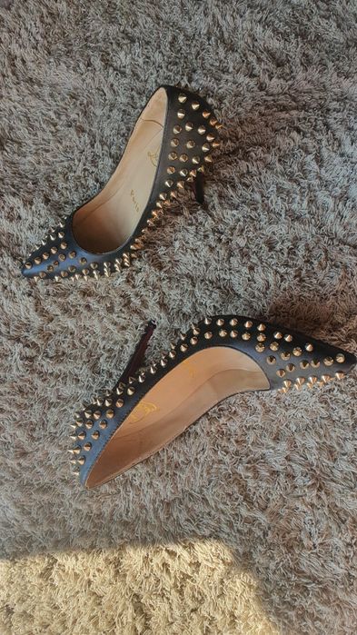Buty Christian Louboutin szpilki damskie 10cm ćwieki 36