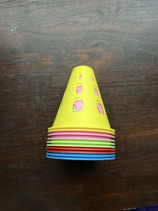 Фішки / конуси тренувальні для роликів, для футболу (5 кольорів)