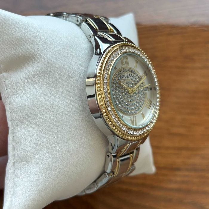 Супер хіт! Жіночий годинник на браслеті Guess комбінованого кольору