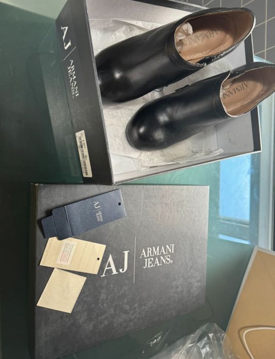 Botins em pele - Armani