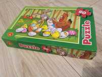 Wielkanocne puzzle Aleksander króliczek kurka kurczaczki