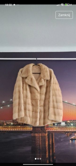 Norka naturalne futro do auta kurtka