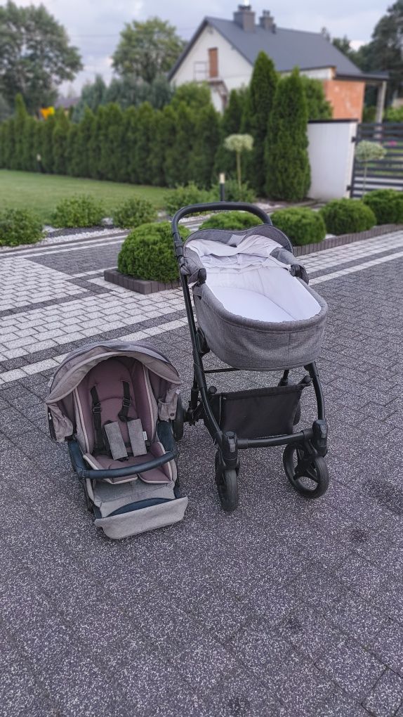 Wózek dla dziecka "NTELLO" z GONDOLĄ W ZESTAWIE