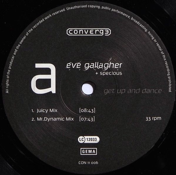 Eve Gallagher + Specious - Get Up And Dance [House]