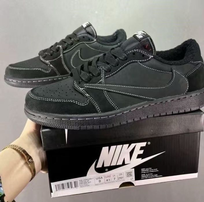 42-43 Nike Air Jordan 1 Retro Low OG SP Travis Scott Black Phantom