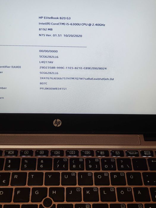 Продам HP EliteBook 820G3 под восстановление