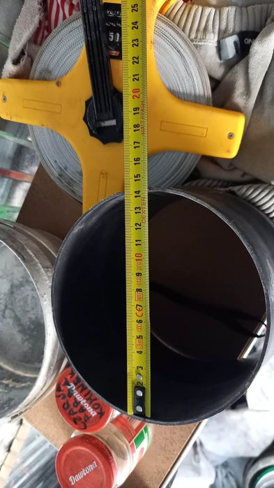 Redukcja czarna 160/150 2mm kominek komin do rur spalinowych