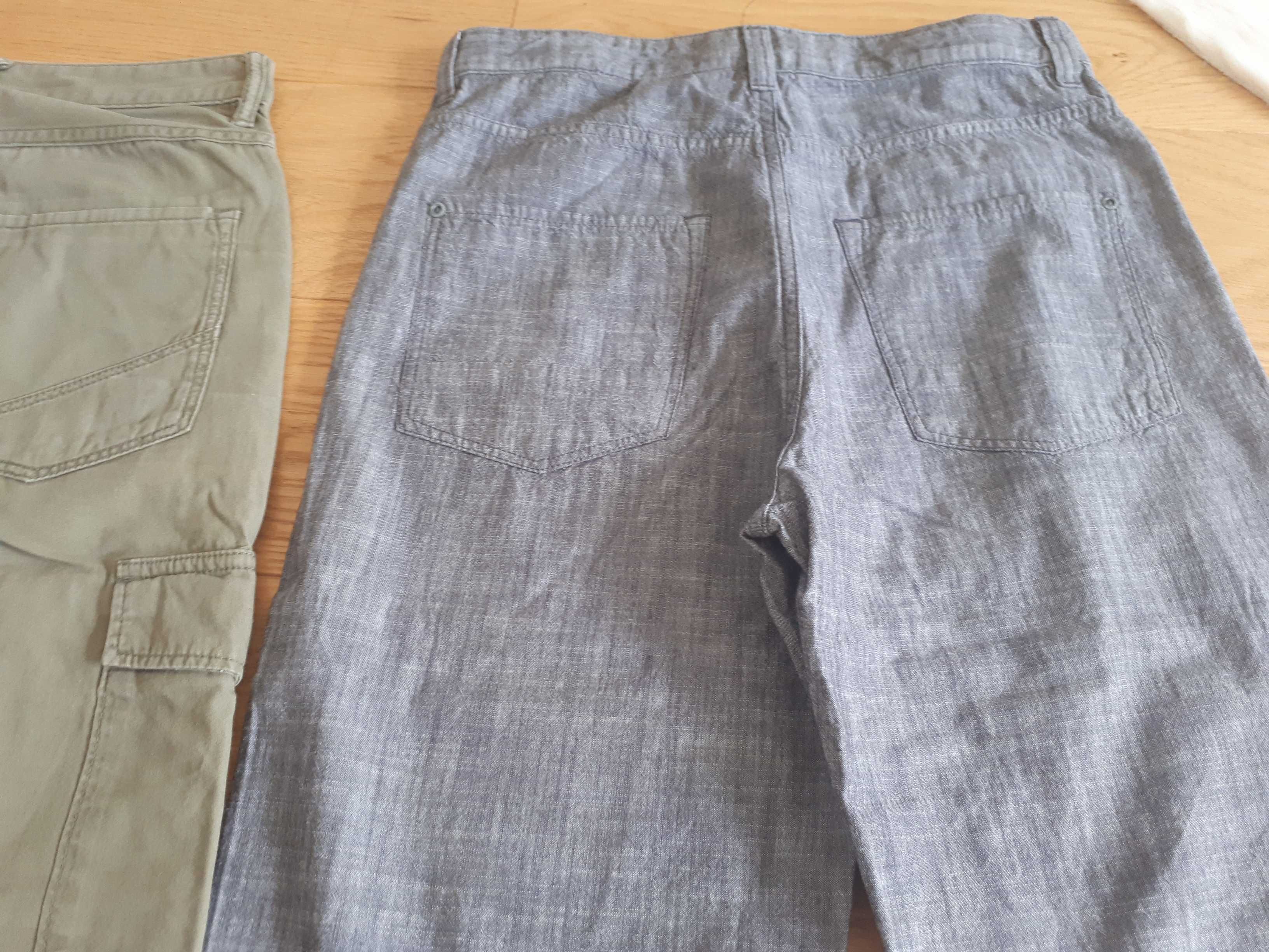BDB krótkie spodenki szorty rybaczki bermudy H&M 164 za kolano