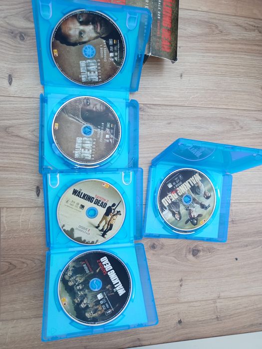 The walking dead blu-ray sessão 1 a 6 inglês/ francês