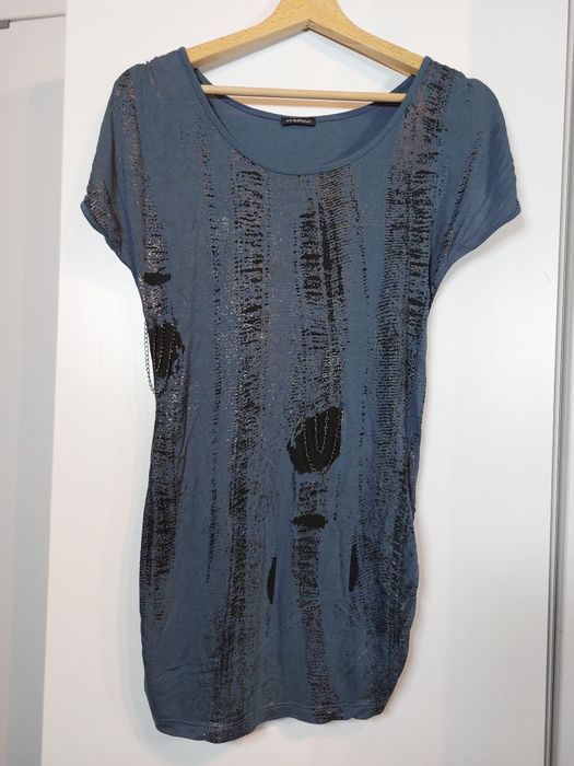 Granatowa bluzka ciążowa Motivi 36/S koszulka ciążowa top podkoszulek