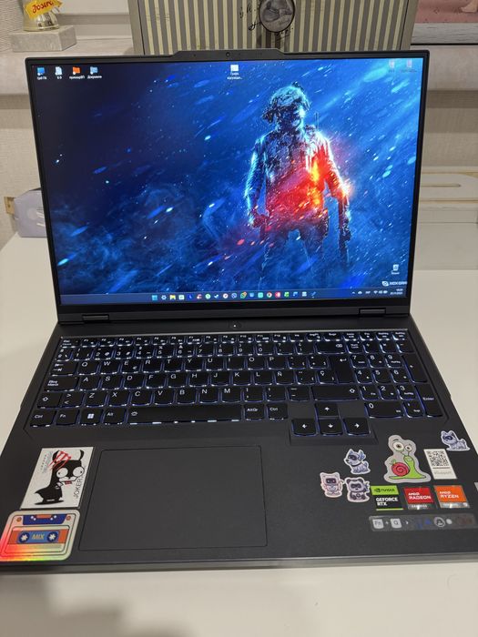 Lenovo Legion 5 pro (R9, RTX 4070, 32 ddr5, 2 ssd, 240Гц)