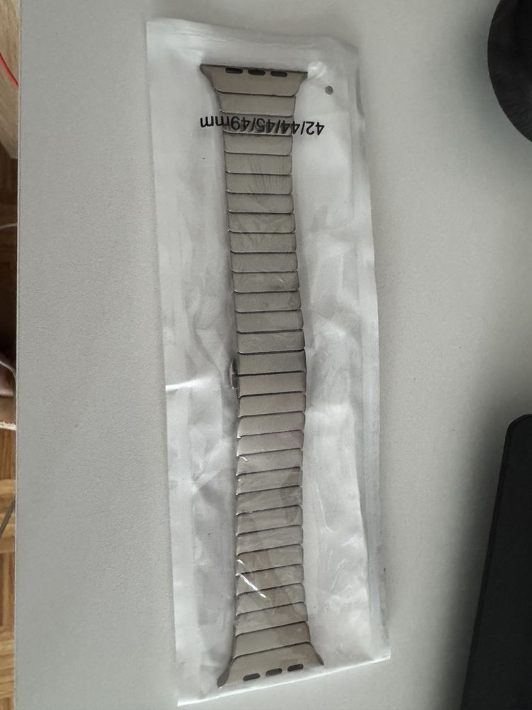 Pulseira aço inoxidavel para apple watch ultra 49mm