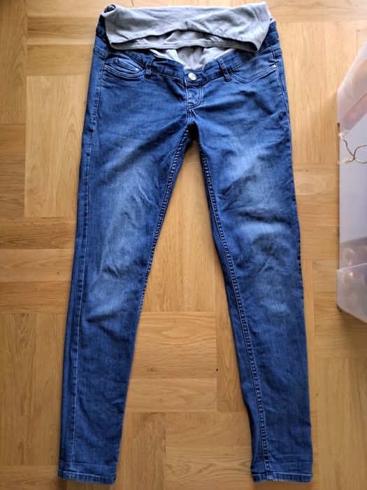 Dżinsy ciążowe/z panelem/high rib/super skinny fit/38/M/esmara