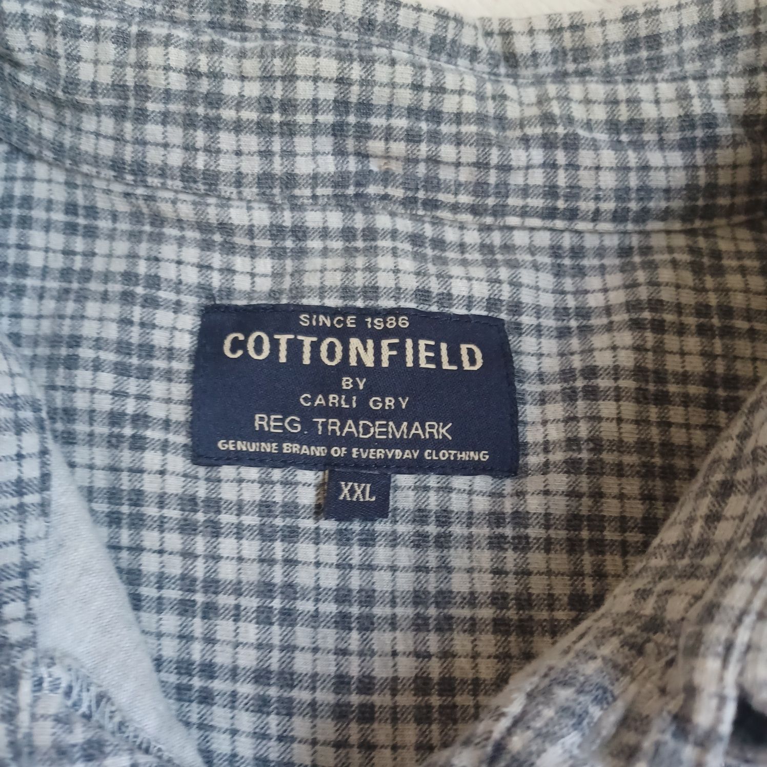 Gruba miękka koszula firmy COTTON FIELD XXL/ materiał dresowy
