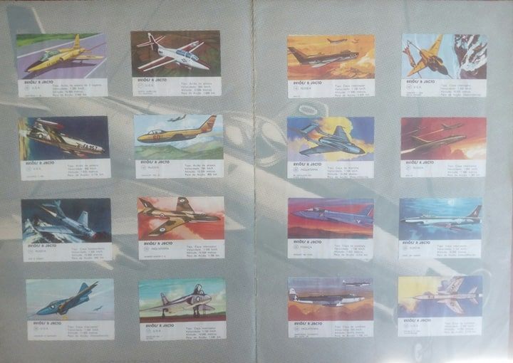 COLECIONADORES Excelente Coleção Caderneta de Cromos de Aviões a Jato