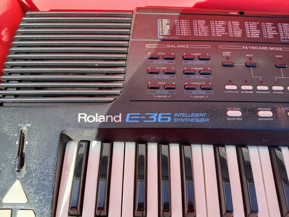 Teclado Roland E-36 (Intelligent Synthesizer)