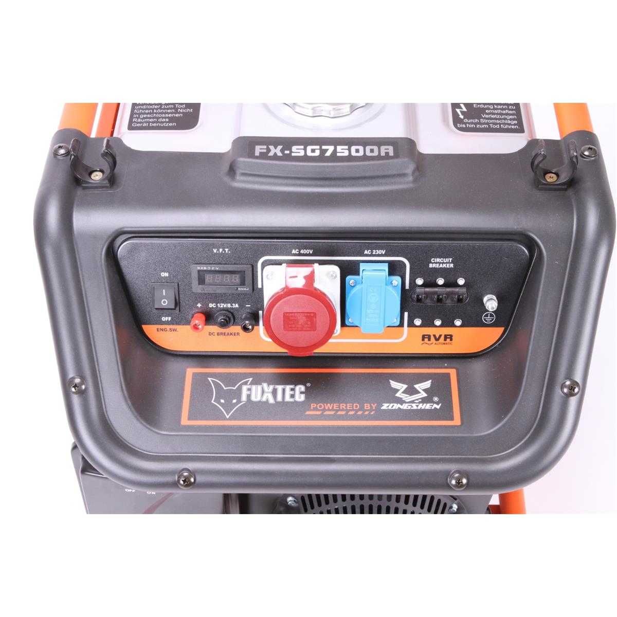 Agregat prądotwórczy generator prądu Fuxtec SG7500 - 16KM 380V