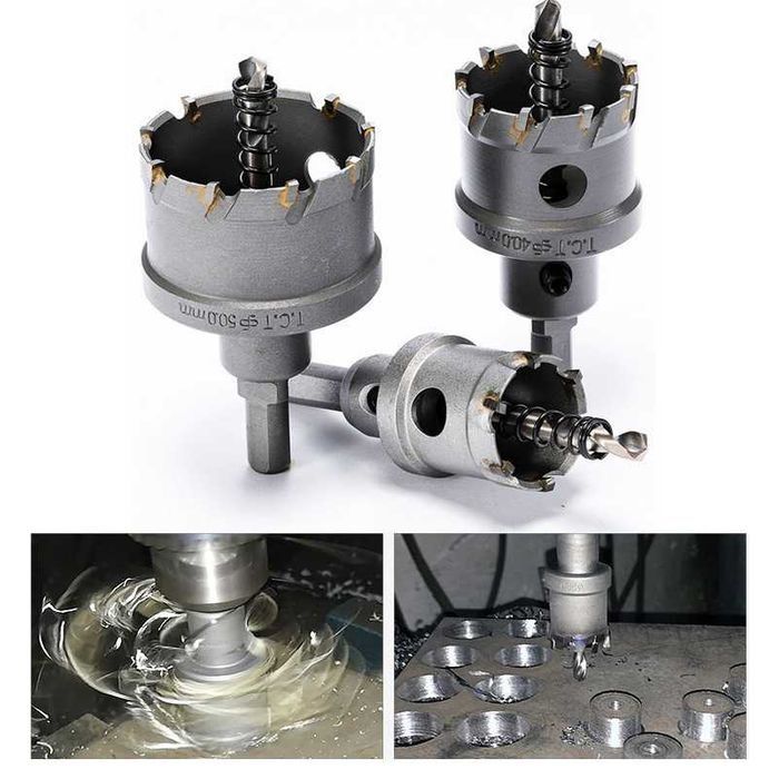 { Сверло-коронка} по нержавейке и металу,дерево HSS TCT 6- 120 mm "AST