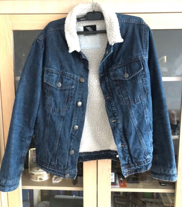 Kurtka Ocieplana jeansowa  katana na misiu Cedar wood  xs/s okazja