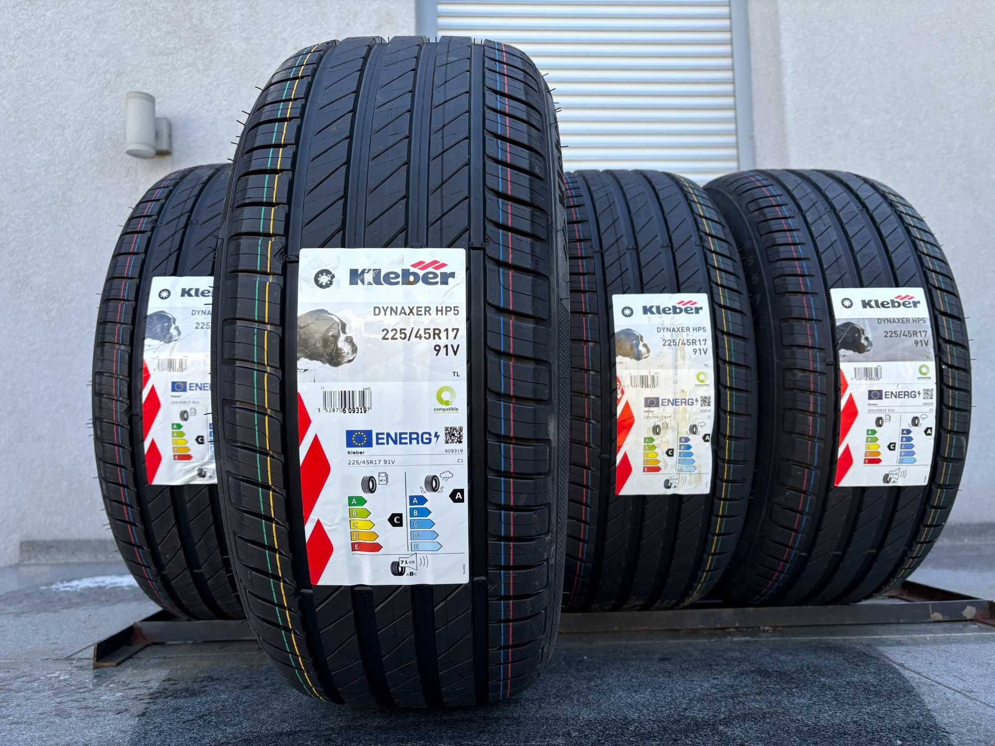 x4 letnie 225/45R17 Kleber Dynaxer HP5 91V prod. 2025 rok! C,A,71db gw