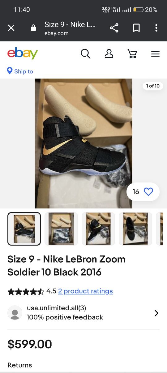 Nike LeBron Zoom Soldier 10 оригінал