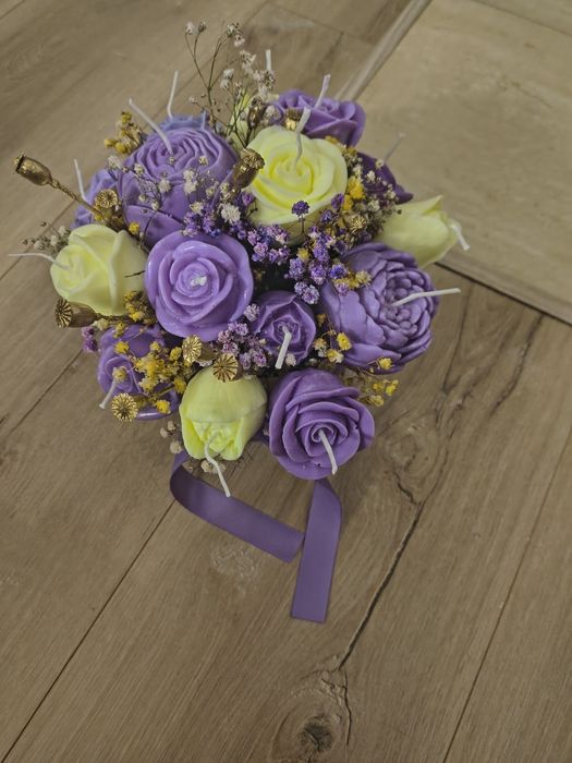 Flower box ze świec sojowych