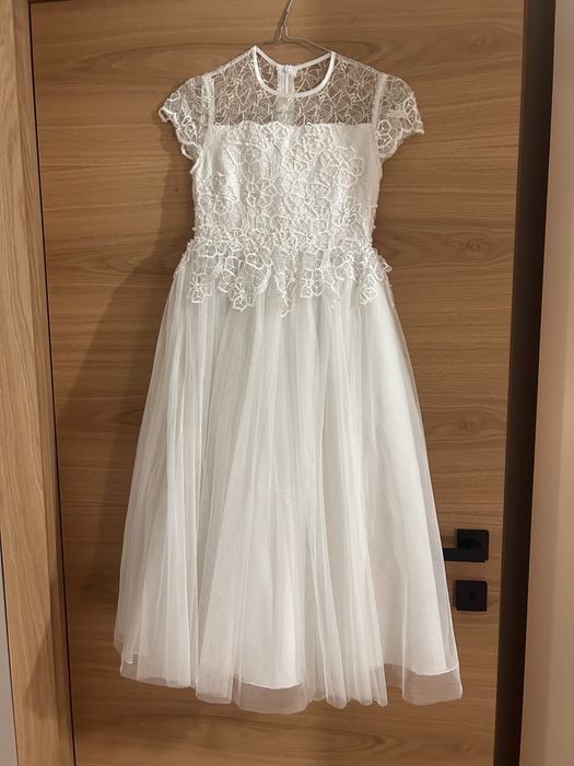 Sukienka na komunię ze sweterkami