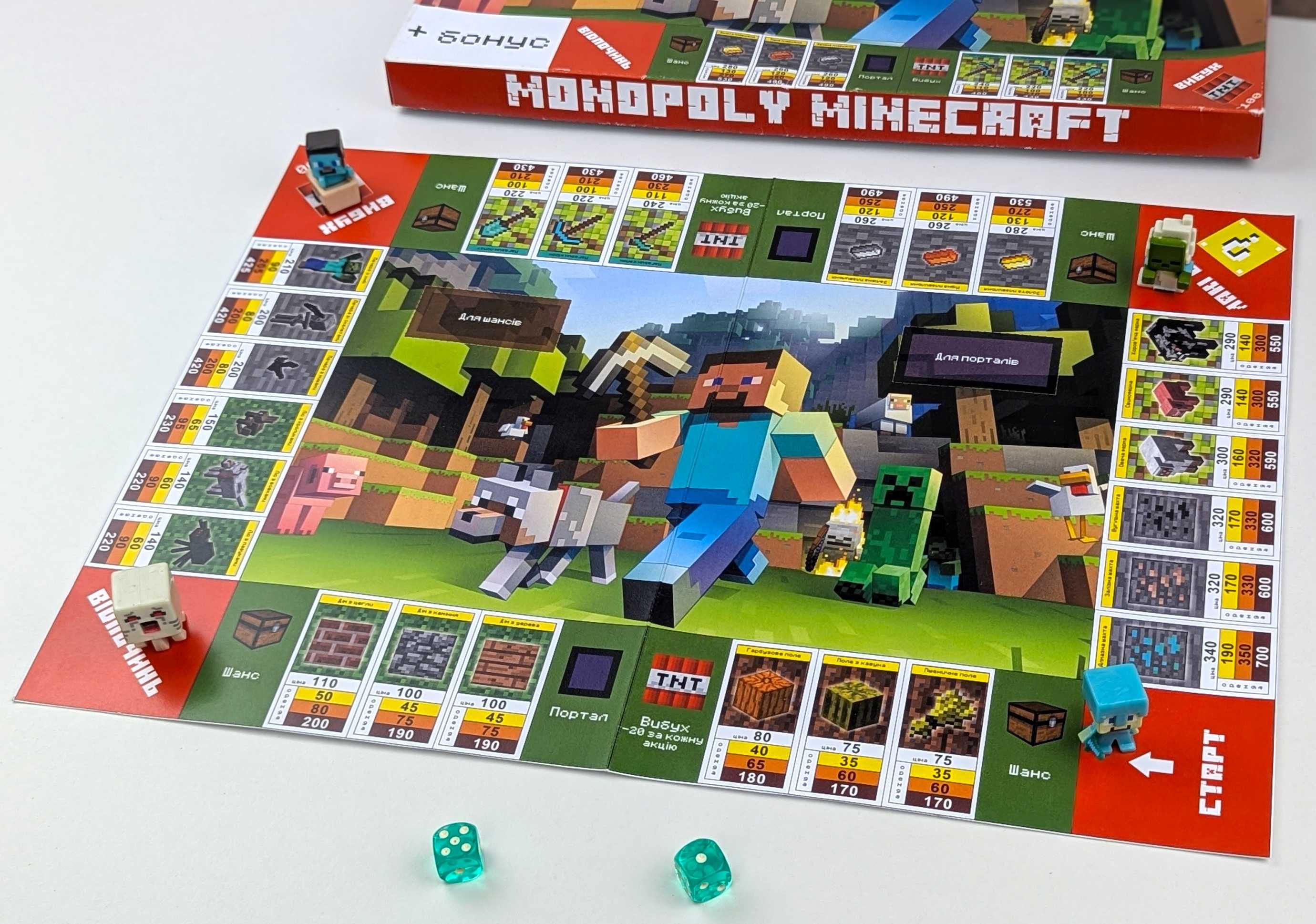 Настільна ігра Монополія Майнкрафт / Монополия Minecraft