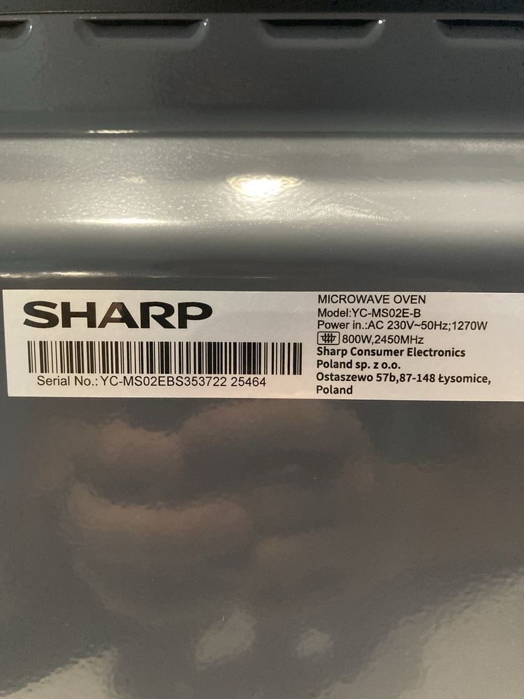Mikrofalówka Sharp YC MS02E B
