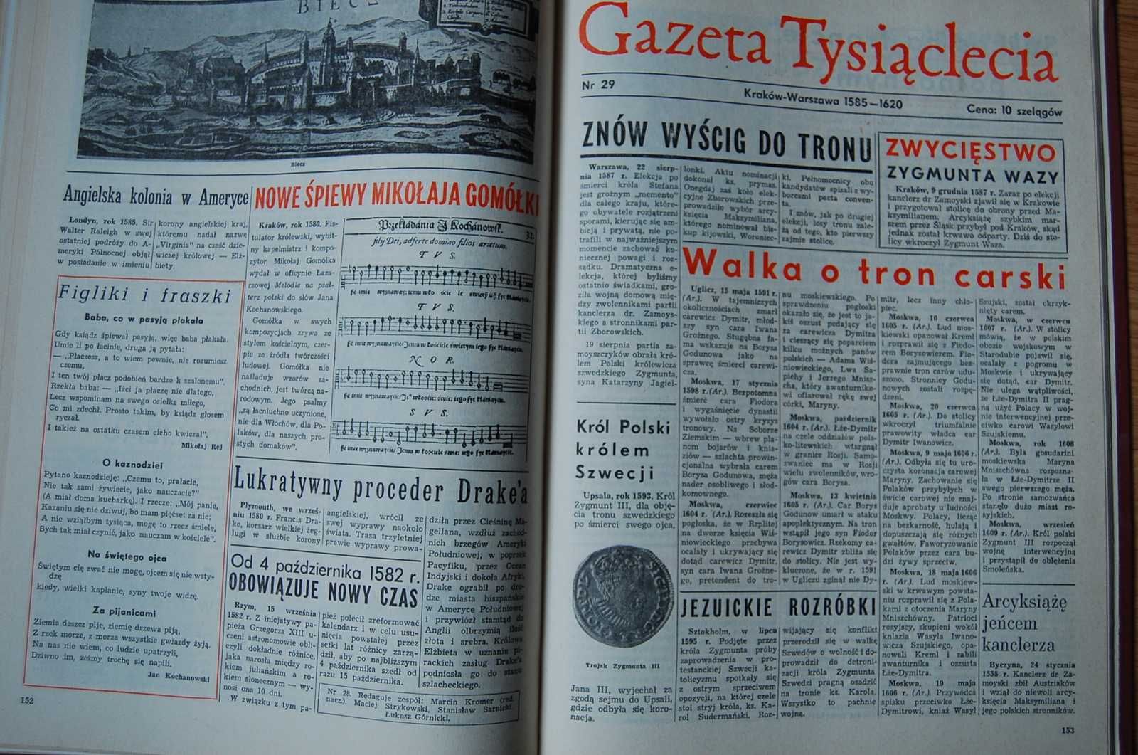 Książka "Gazeta Tysiąclecia" Mateusz Siuchniński. 1968 rok. MON.