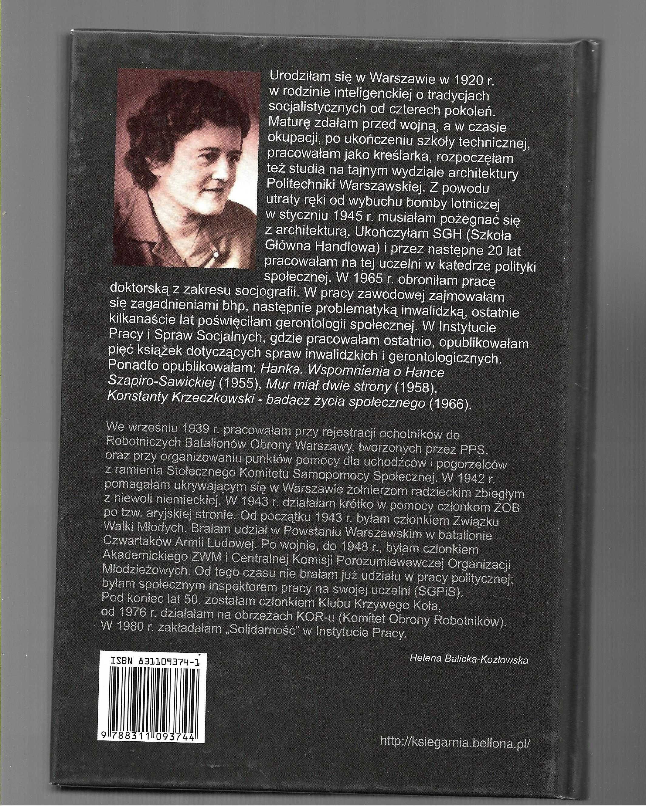 Mur miał dwie strony - Helena Balicka Kozłowska 2002