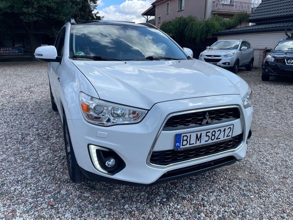 Mitsubishi ASX 4x4 bezwypadkowy, bogate wyposażenie, Biała Perła