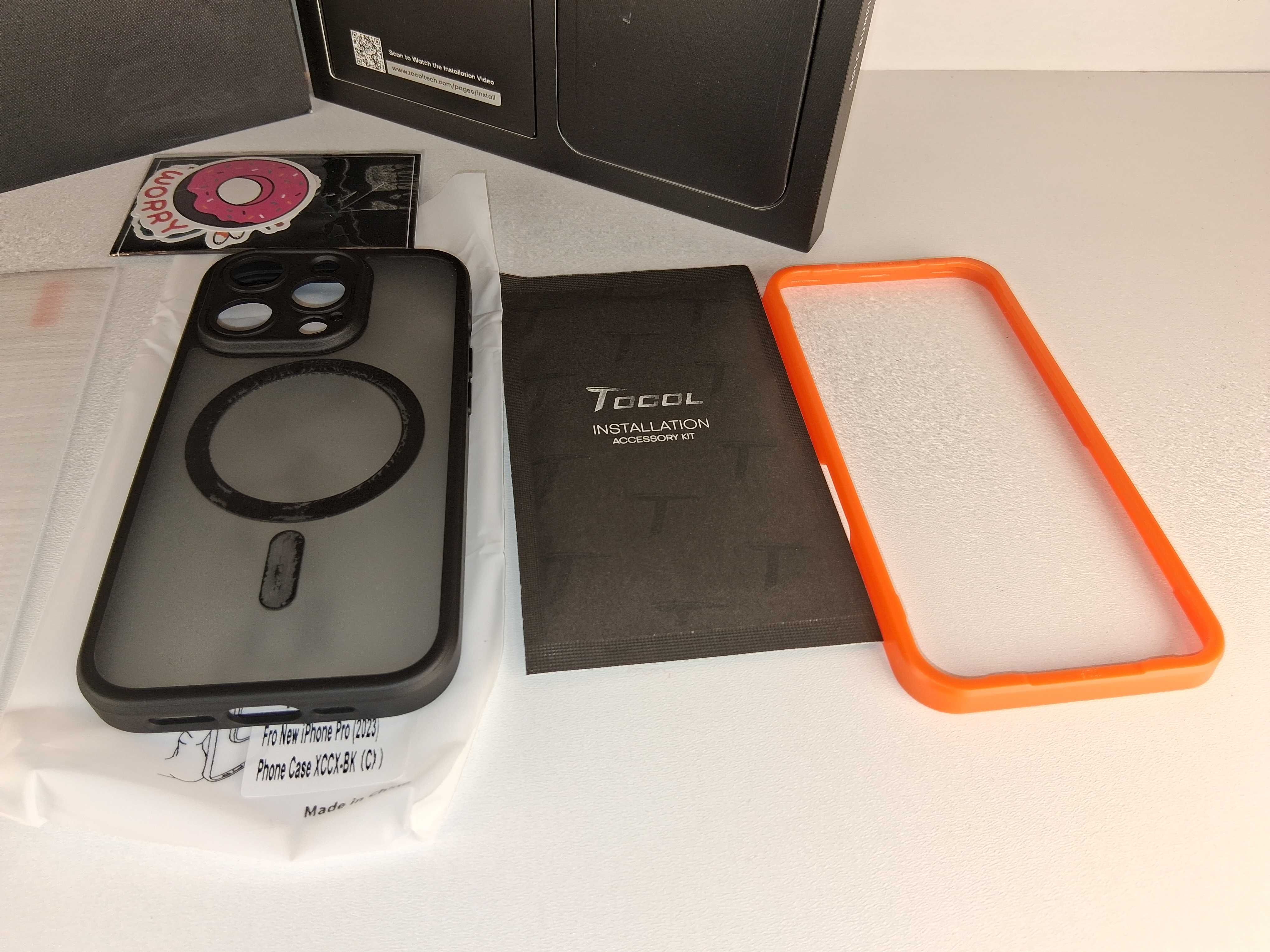 Y049 Zestaw Tocol Case MagSafe + 2 Szkła iPhone 15 Pro (2023) ProBox