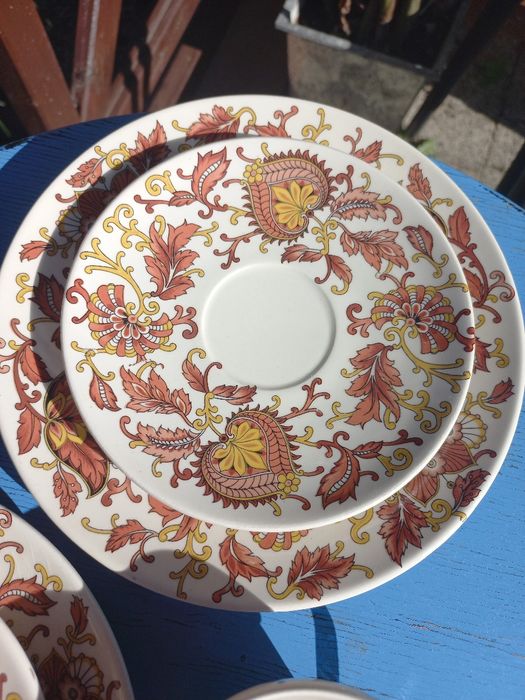 Ceramiczne filiżanki trio dla 2 osób