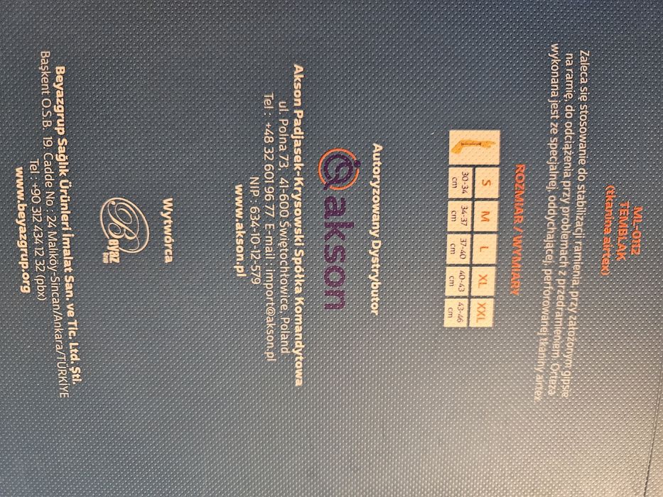 Temblak jak nowy XL 40cm do 43cm