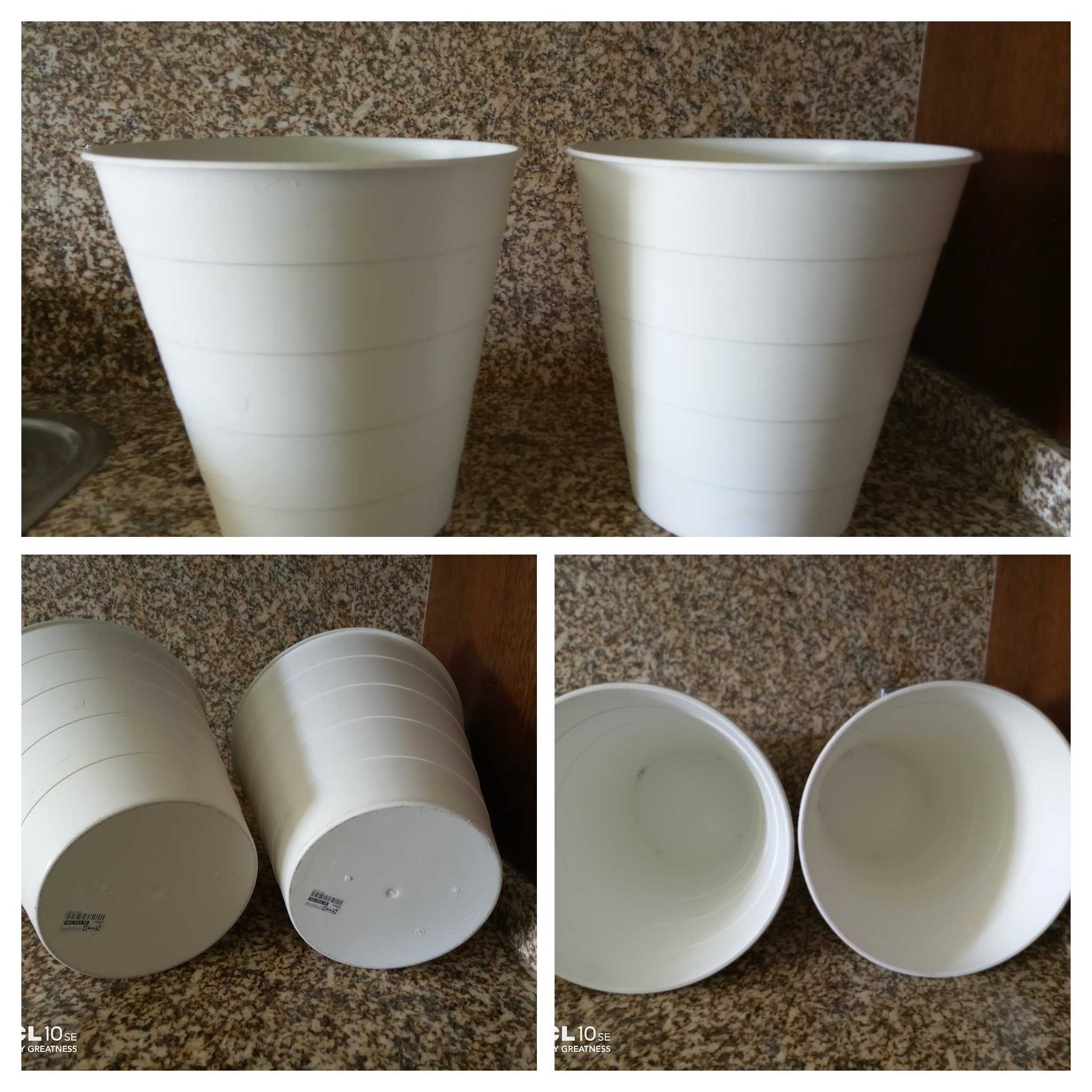 Vários vasos com diferentes modelos e tamanhos