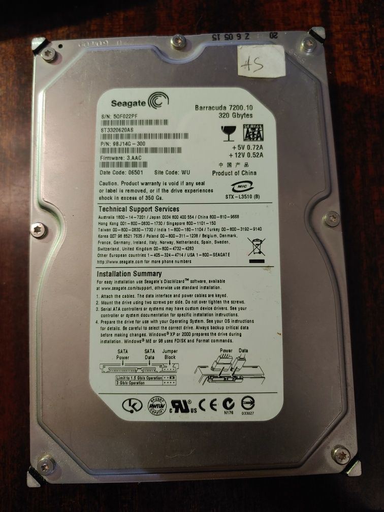 Dysk Seagate Barracuda 320GB