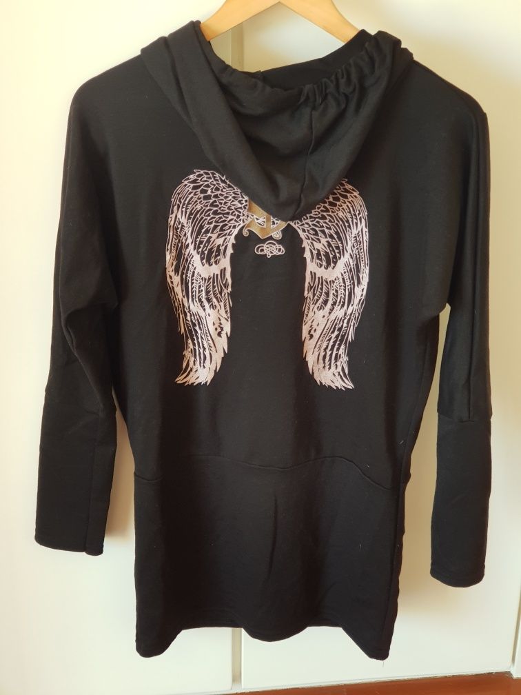 Casaco vestido preto
