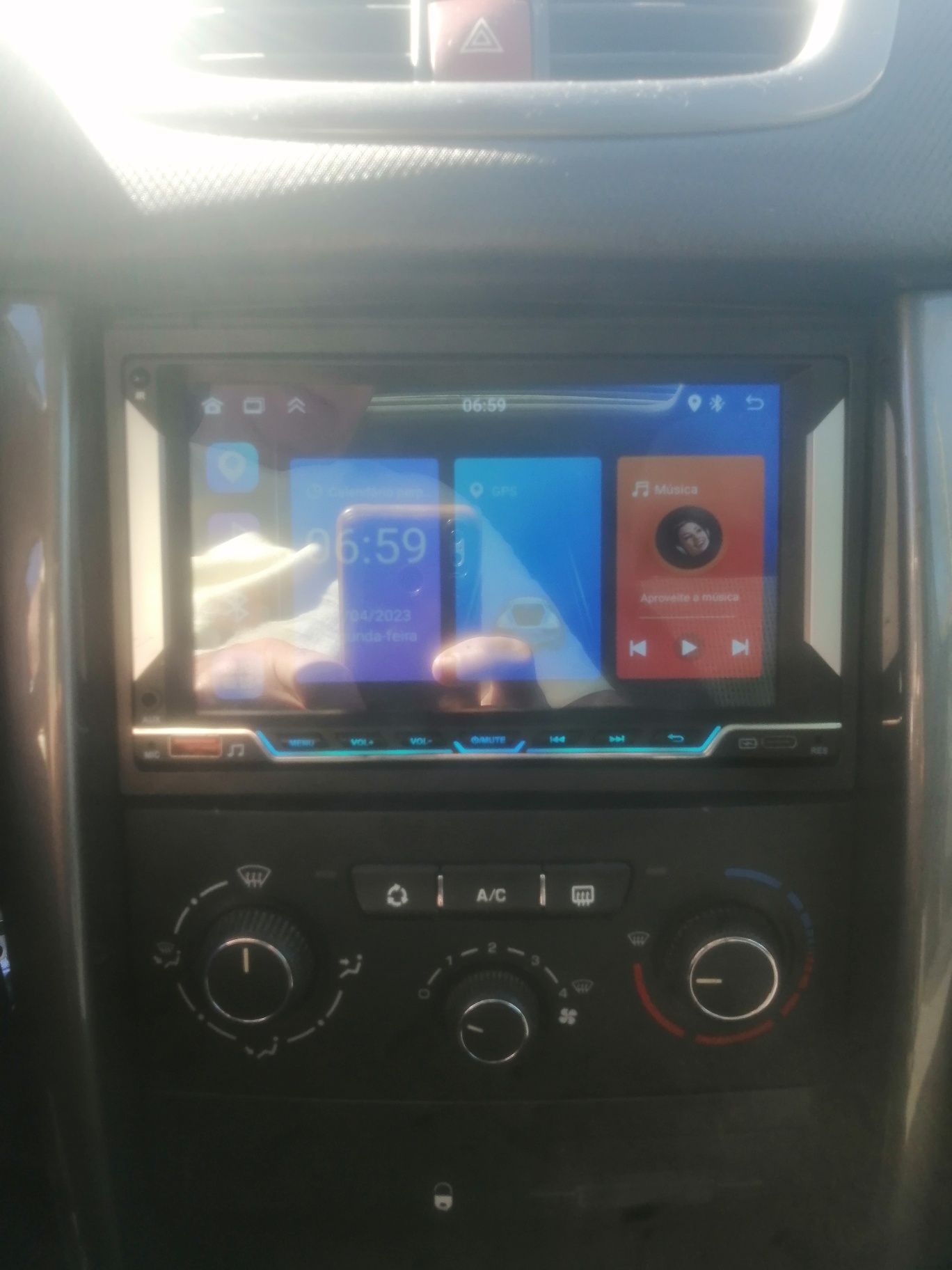 Radio android 7 polegadas como novo