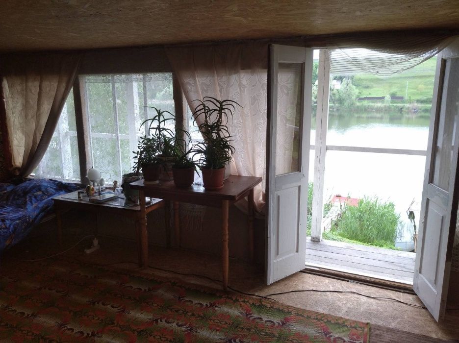 Рибацькі будинки на озері. Баня,чан, с. Киданівка, Богуславський р-н