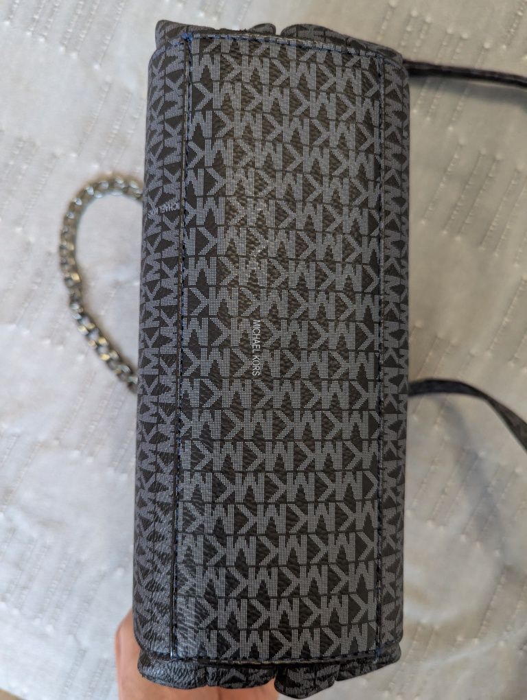 Женская сумка Michael Kors Jet Set Large Logo Crossbody Bag Grey.