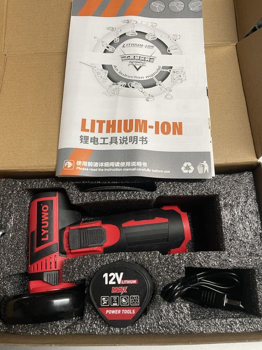 Mini rebarbadora nova na caixa