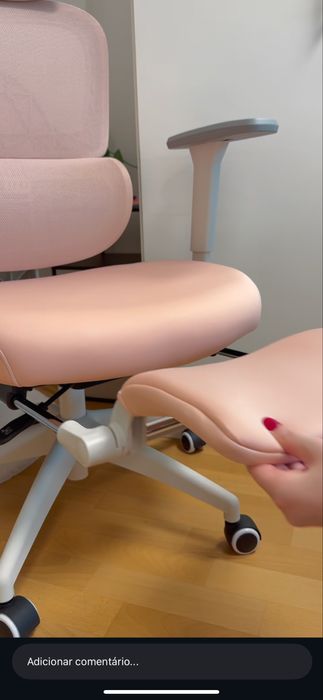 Cadeira ergonomica MUSSO E600 SE Rosa Nova