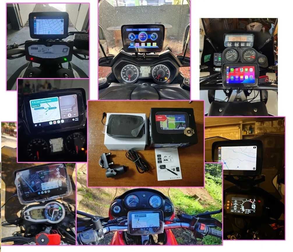 Nawigacja motocyklowa Android Auto , Carplay EKIY MTC-10