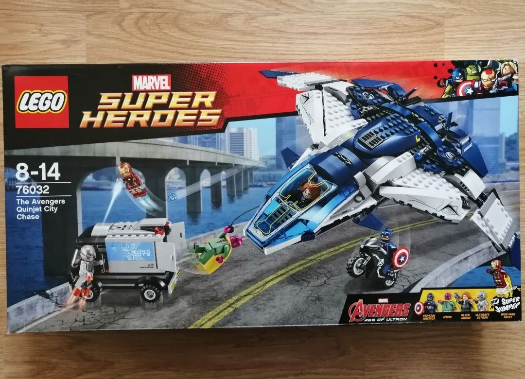 Lego Marvel Super Heroes 76032 Pościg Avengersów w Quinjecie
