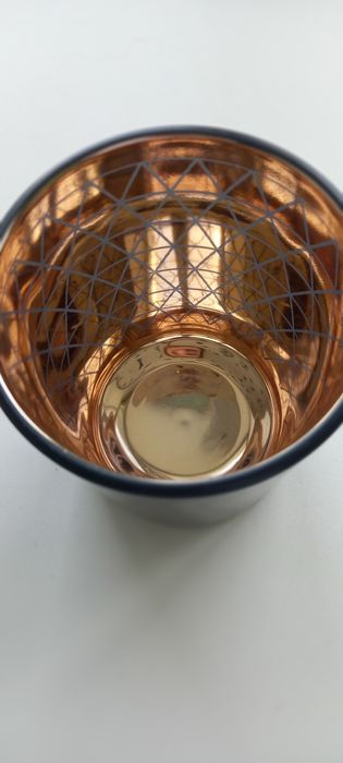 Декоративный подсвечник,декор,  стекло позолота  10×12,5