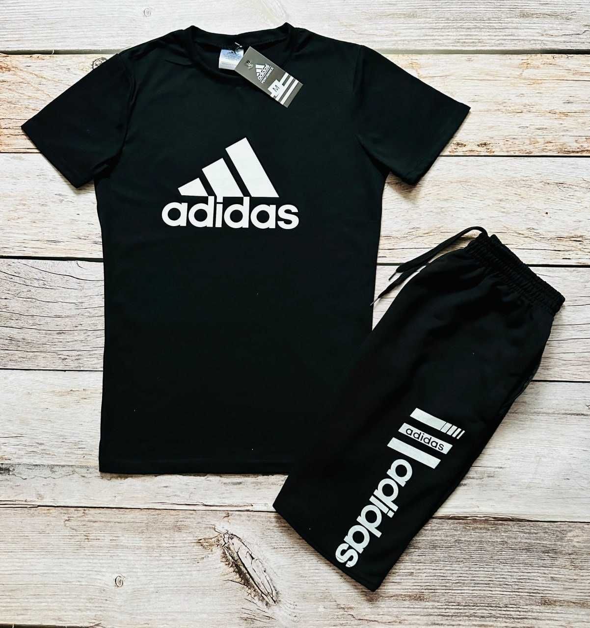 Шорты футболка костюм мужской летний Adidas Спортивный комплект Адидас