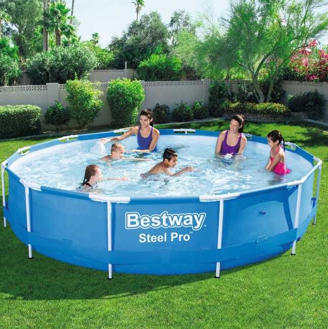 Basen Stelażowy XXL 366x76 z Pompa + Gratis