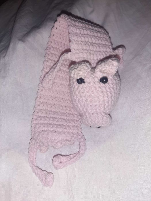 NOWA Zakładka do książki Świnka handmade dziergana